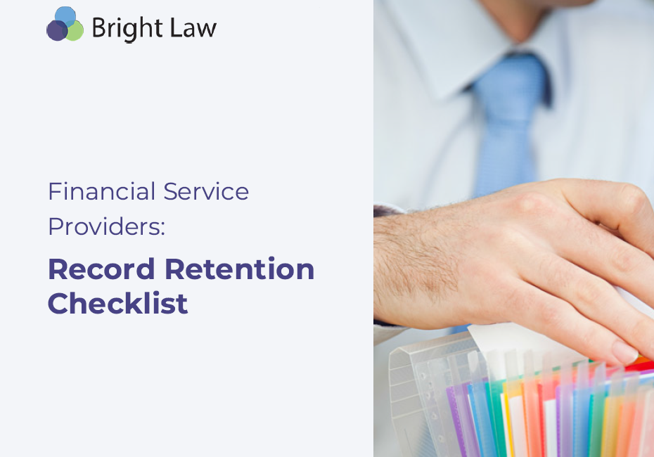 Record keeping and destruction obligations Bright Law